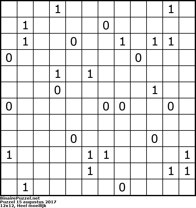 Binaire Puzzel