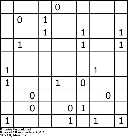 Binaire Puzzel