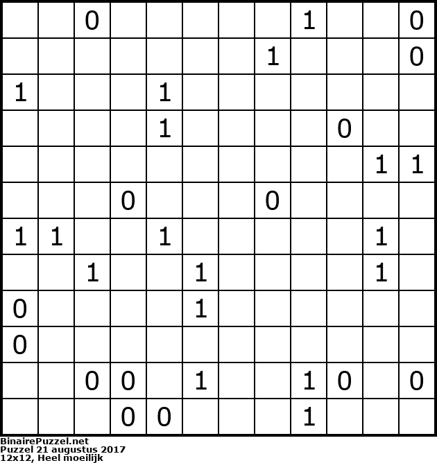 Binaire Puzzel