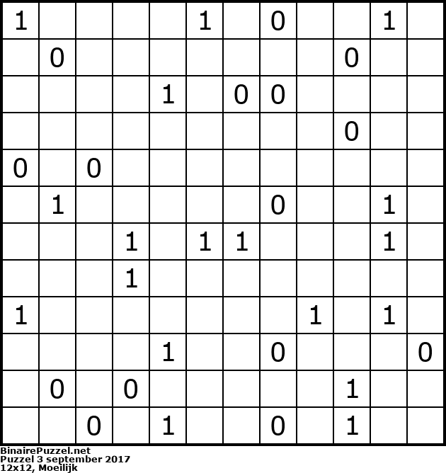 Binaire Puzzel