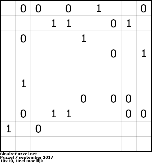 Binaire Puzzel
