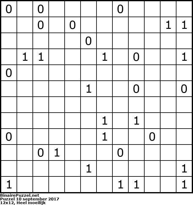 Binaire Puzzel