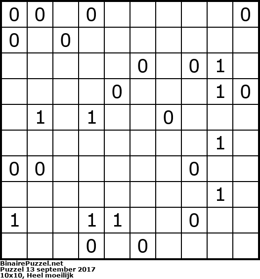 Binaire Puzzel