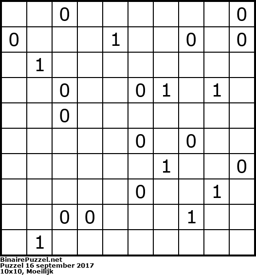 Binaire Puzzel