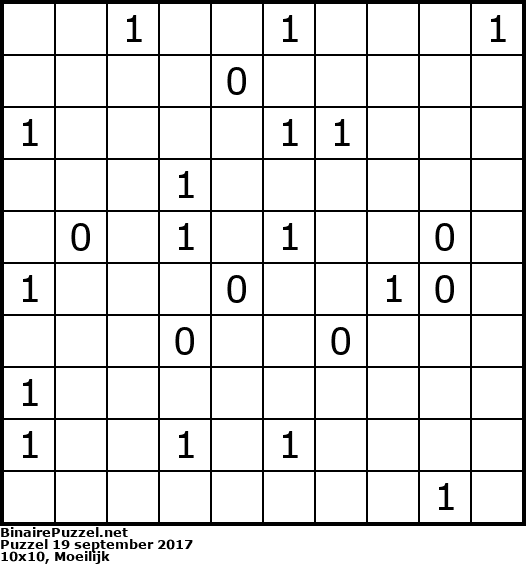 Binaire Puzzel