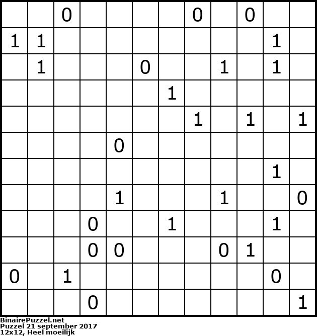 Binaire Puzzel