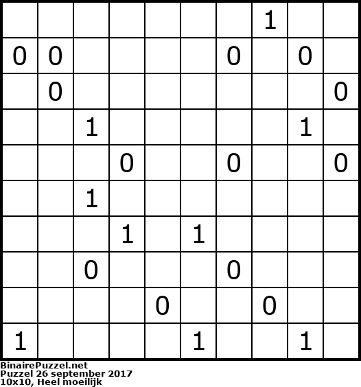 Binaire Puzzel