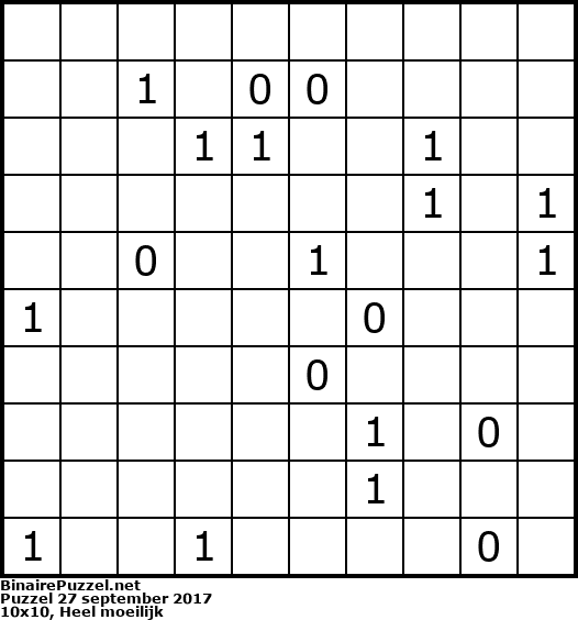 Binaire Puzzel