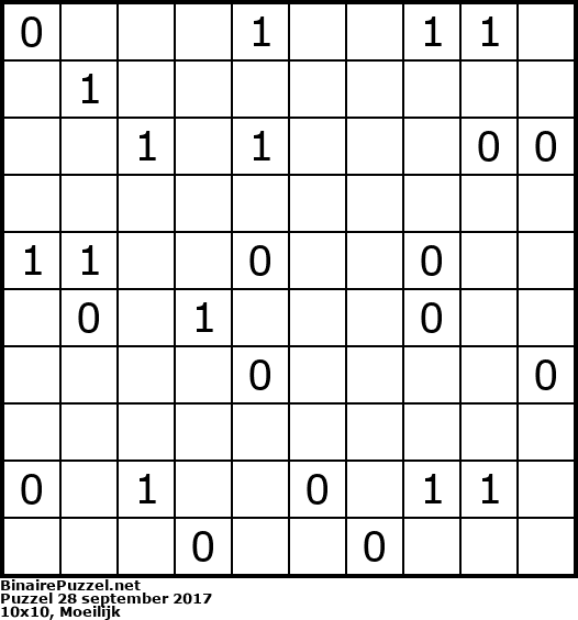 Binaire Puzzel