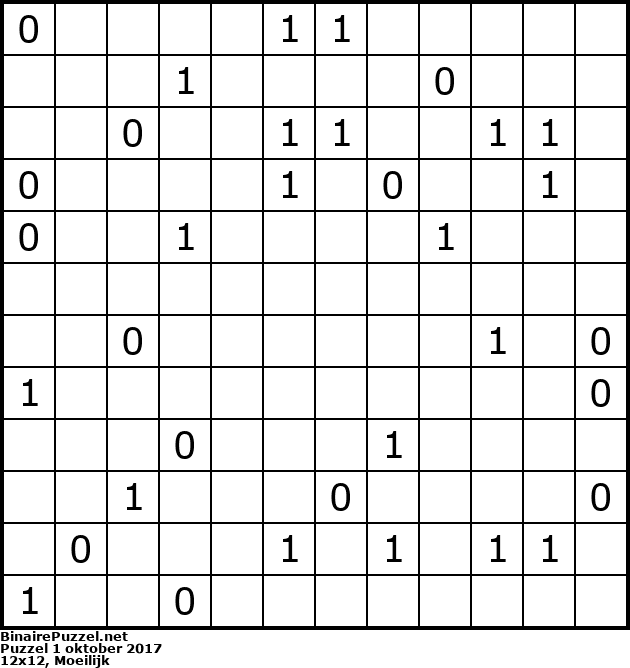 Binaire Puzzel