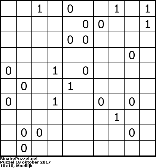 Binaire Puzzel