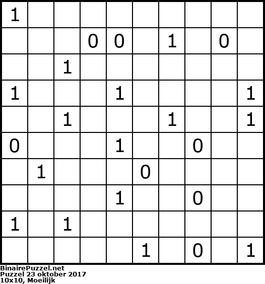 Binaire Puzzel
