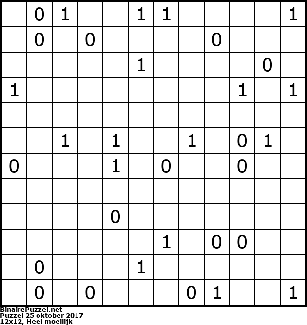 Binaire Puzzel