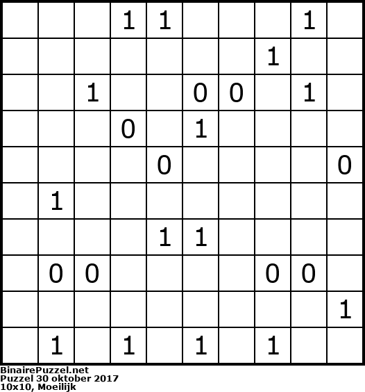 Binaire Puzzel