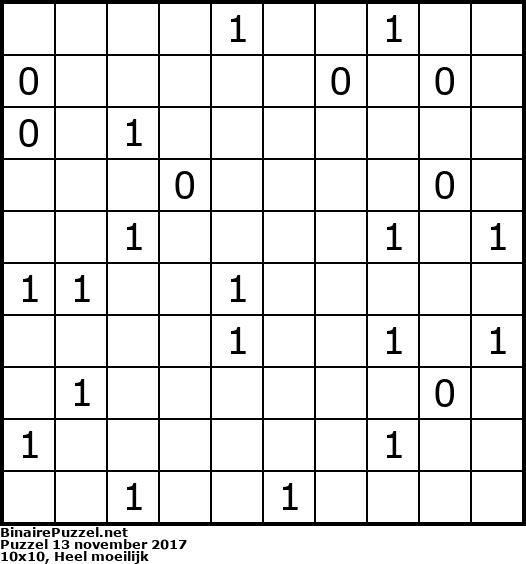 Binaire Puzzel