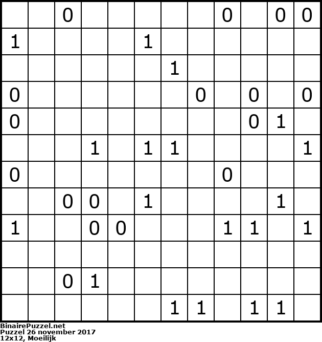 Binaire Puzzel
