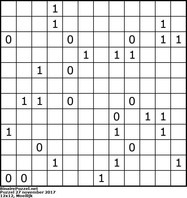 Binaire Puzzel