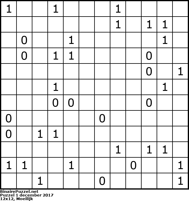 Binaire Puzzel