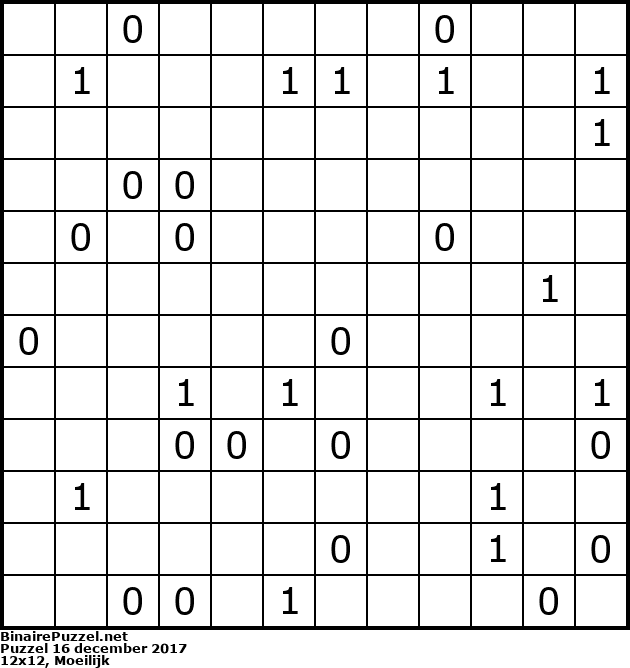Binaire Puzzel