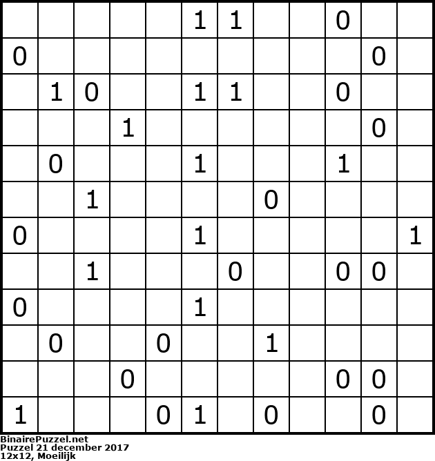 Binaire Puzzel