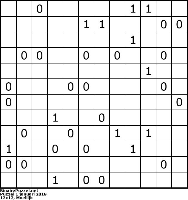 Binaire Puzzel
