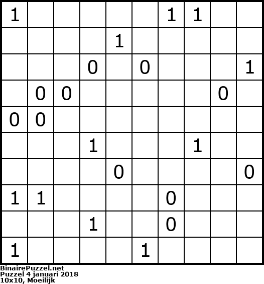 Binaire Puzzel