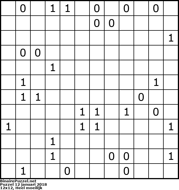 Binaire Puzzel