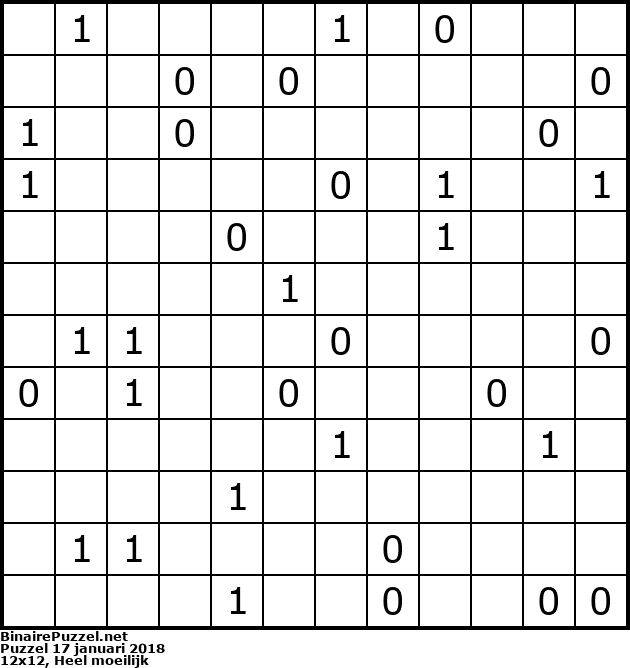 Binaire Puzzel