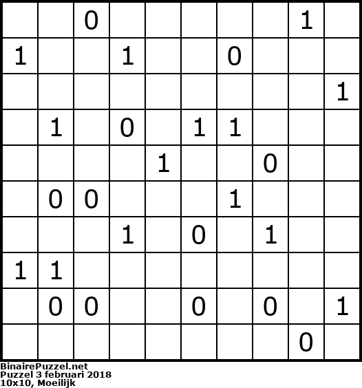 Binaire Puzzel
