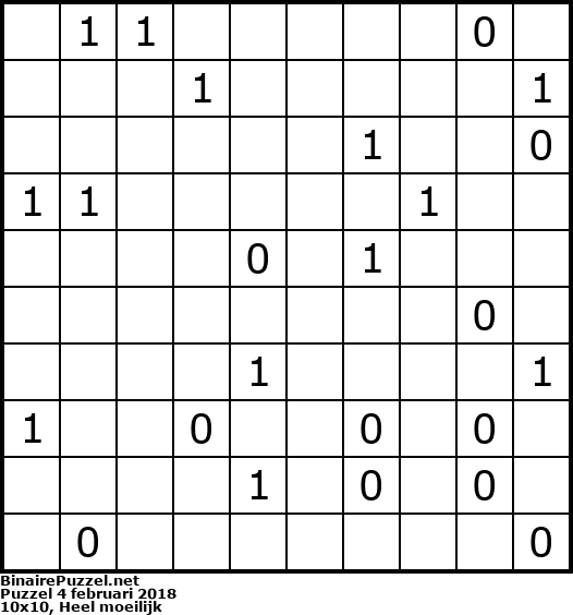 Binaire Puzzel