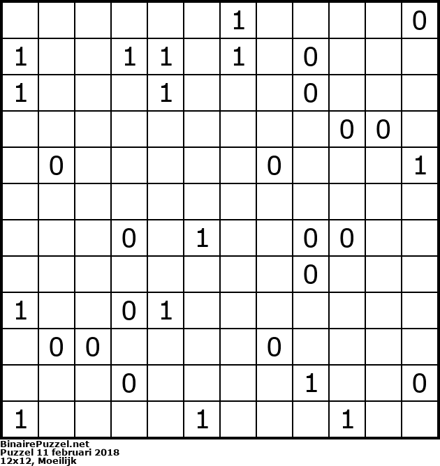 Binaire Puzzel