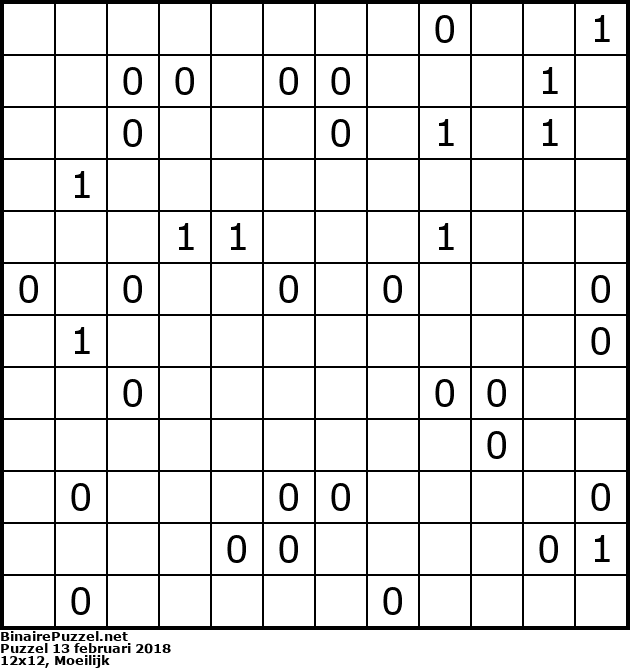 Binaire Puzzel