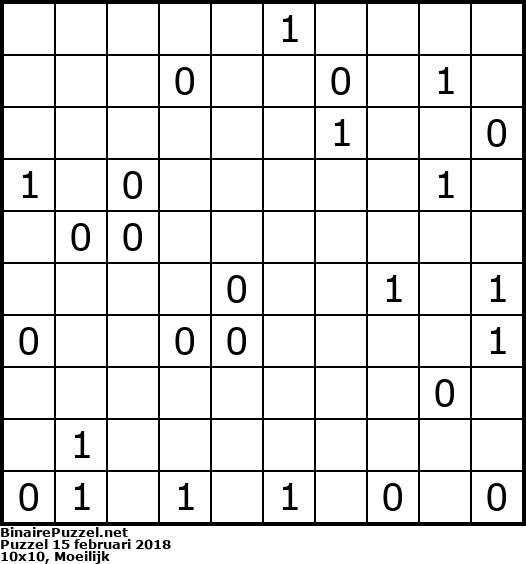 Binaire Puzzel