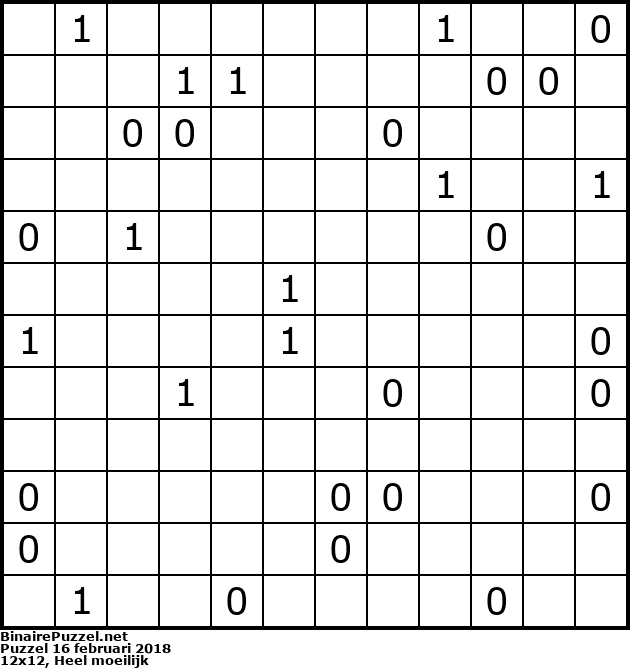 Binaire Puzzel