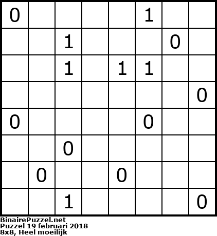 Binaire Puzzel