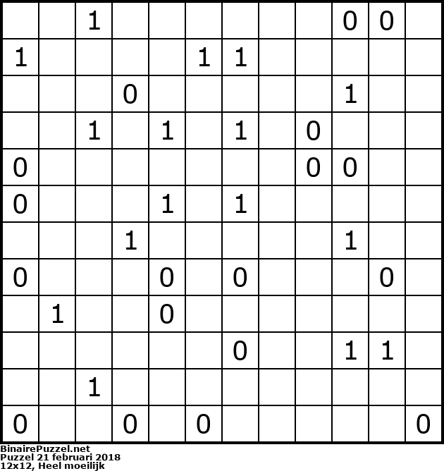 Binaire Puzzel