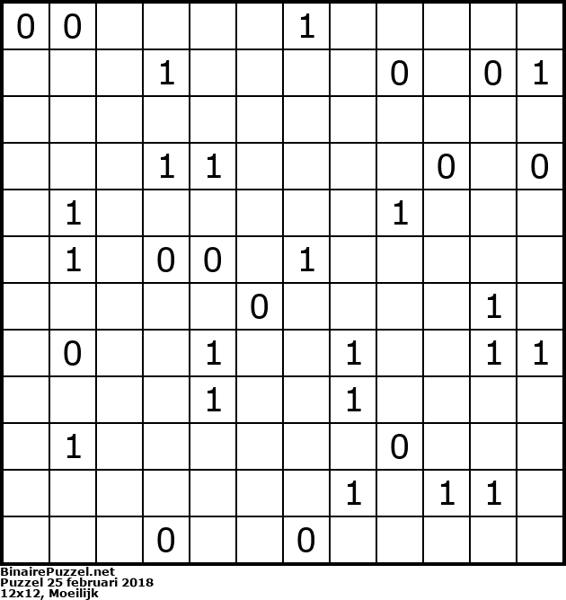 Binaire Puzzel