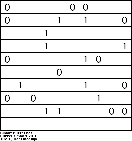 Binaire Puzzel