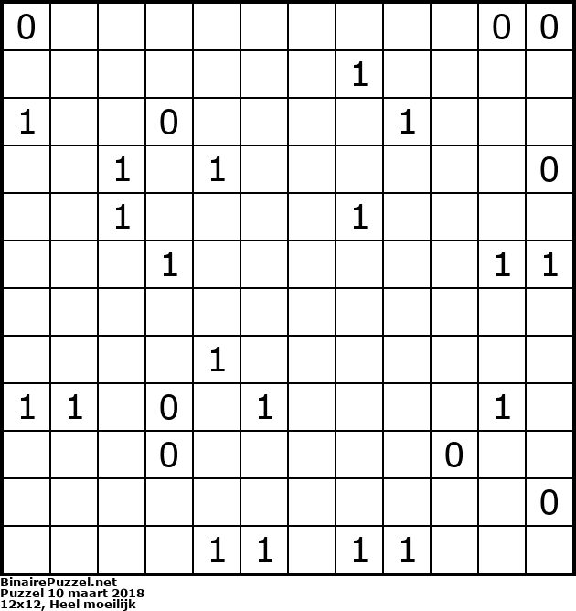 Binaire Puzzel