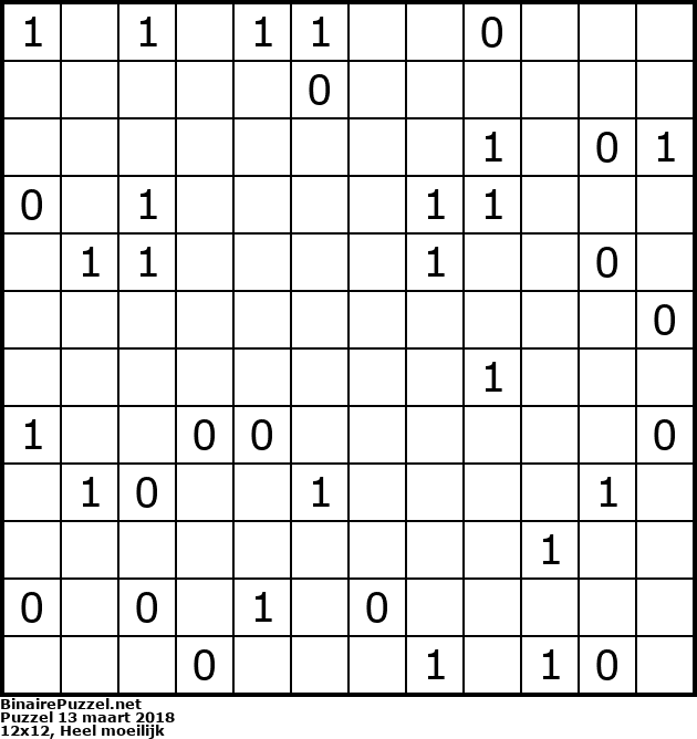 Binaire Puzzel