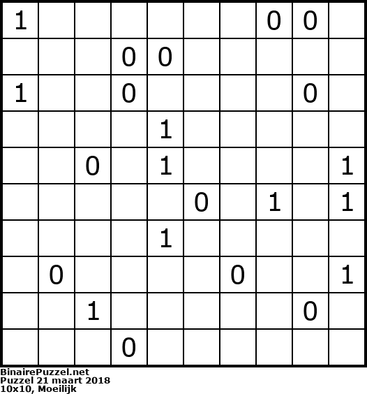 Binaire Puzzel