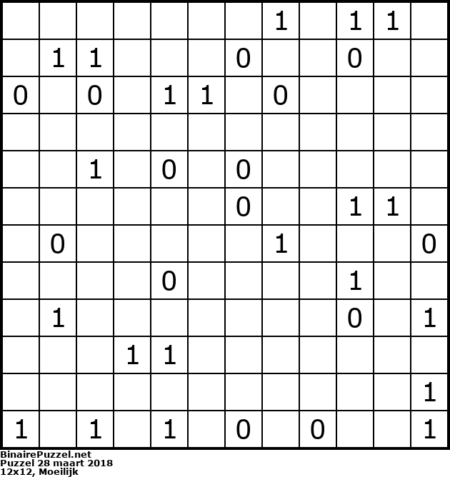 Binaire Puzzel