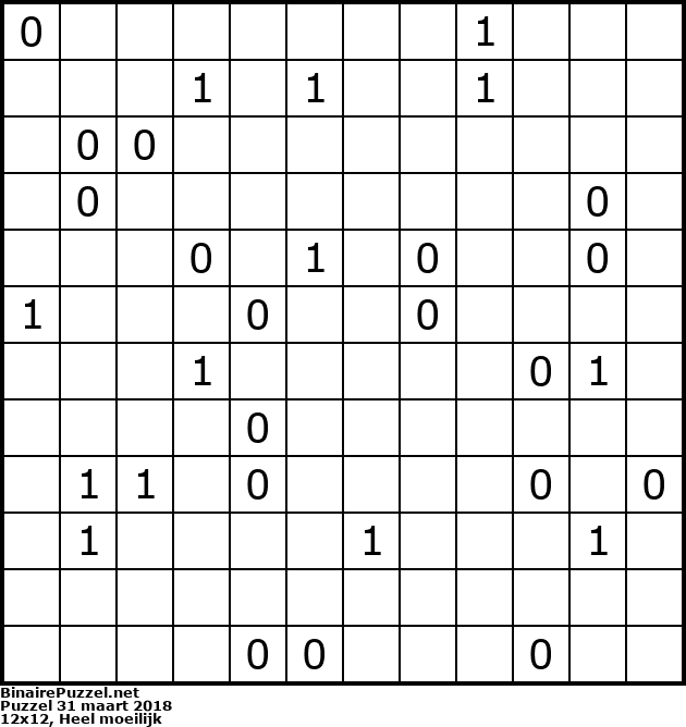 Binaire Puzzel
