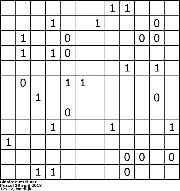 Binaire Puzzel