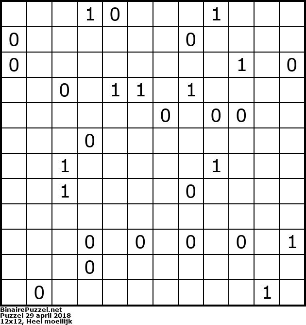 Binaire Puzzel