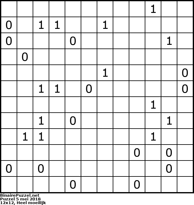 Binaire Puzzel