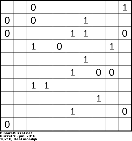 Binaire Puzzel