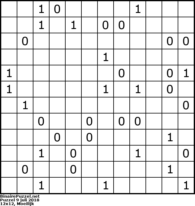 Binaire Puzzel