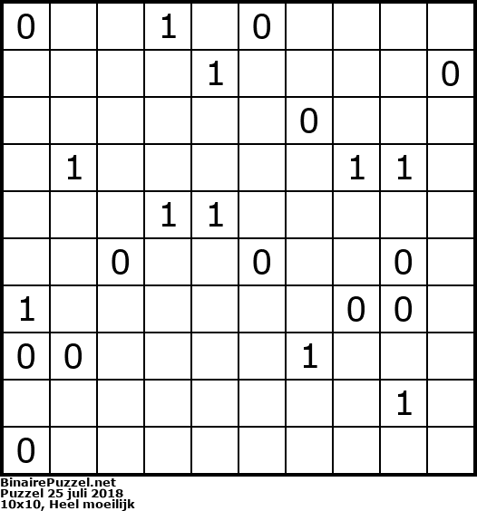 Binaire Puzzel