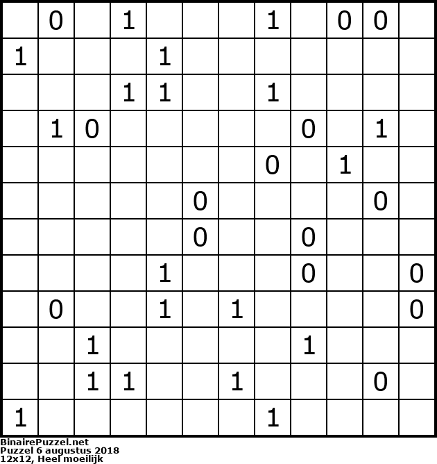 Binaire Puzzel